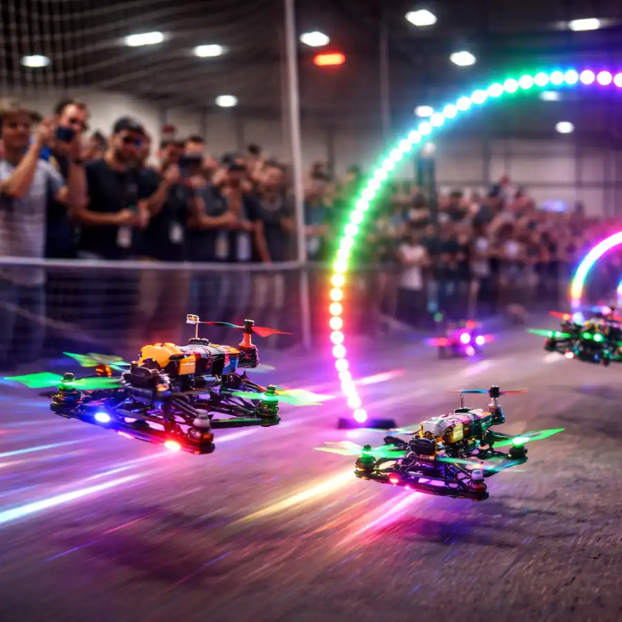 carrera de mini drones evento monterrey