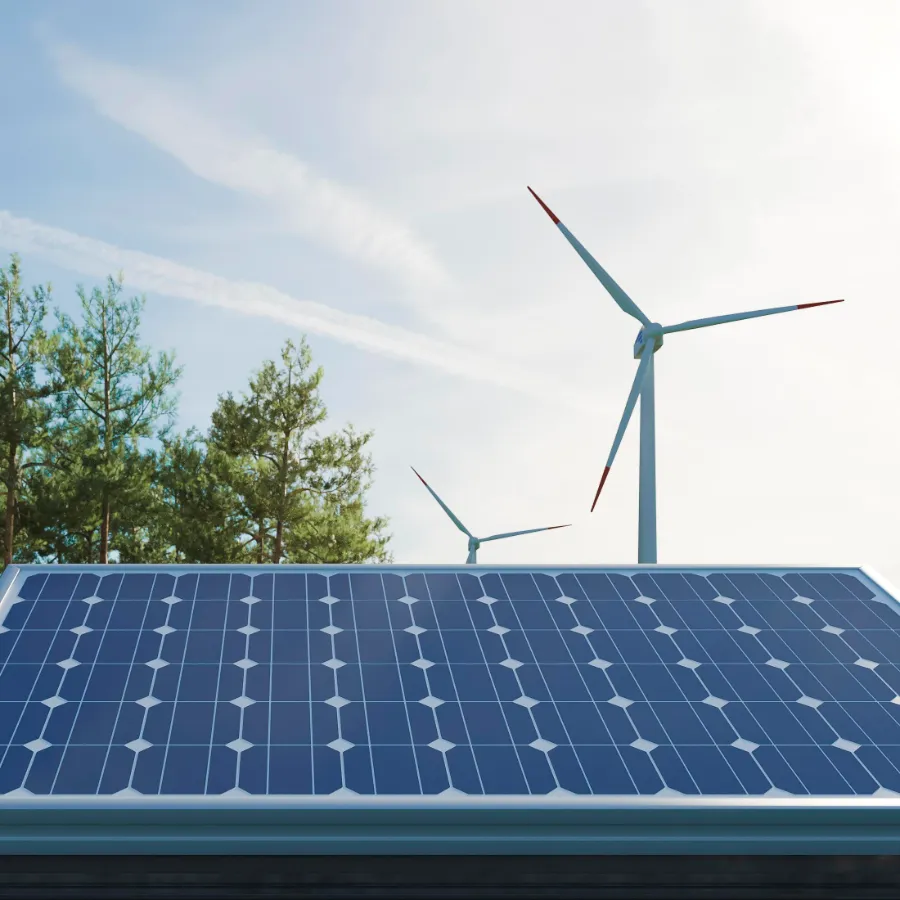 sistemas de energias limpias granjs eolicas paneles solares